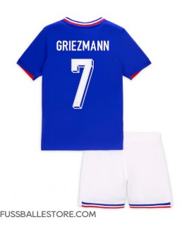 Günstige Frankreich Antoine Griezmann #7 Heimtrikotsatz Kinder EM 2024 Kurzarm (+ Kurze Hosen)
